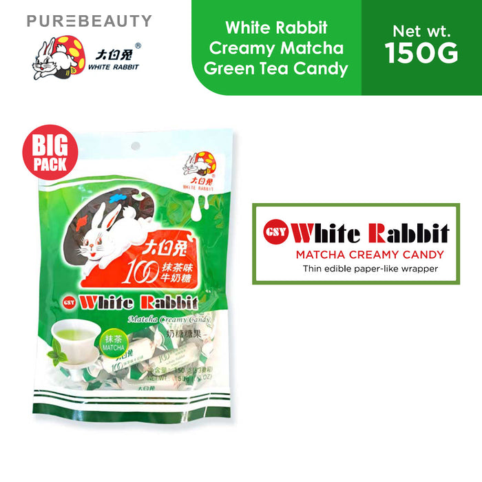 White Rabbit GSY Creamy Matcha Green Tea Candy 150g - PACK OF 3