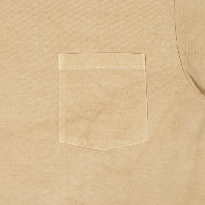 Whitesville Pigment Dye Pocket T-Shirt - Beige