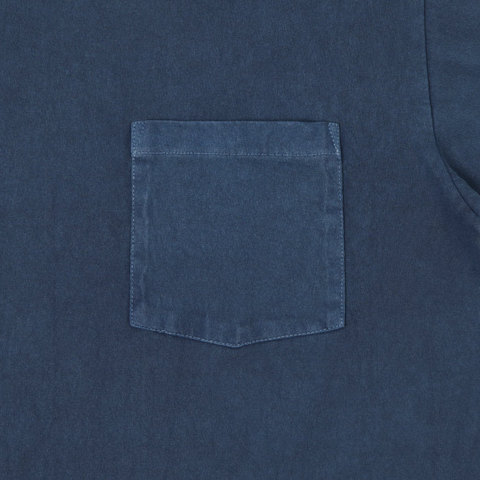 Whitesville Pigment Dye Pocket T-Shirt - Navy