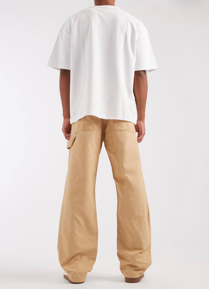 Wrangler double knee carpenter jeans in Brown