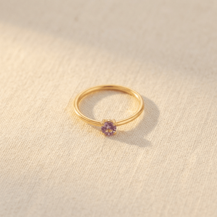 Zodiac Sparkle Ring - Ornaments Co - 18K Gold Plated